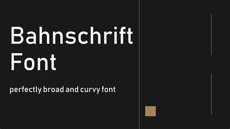 Bahnschrift font download